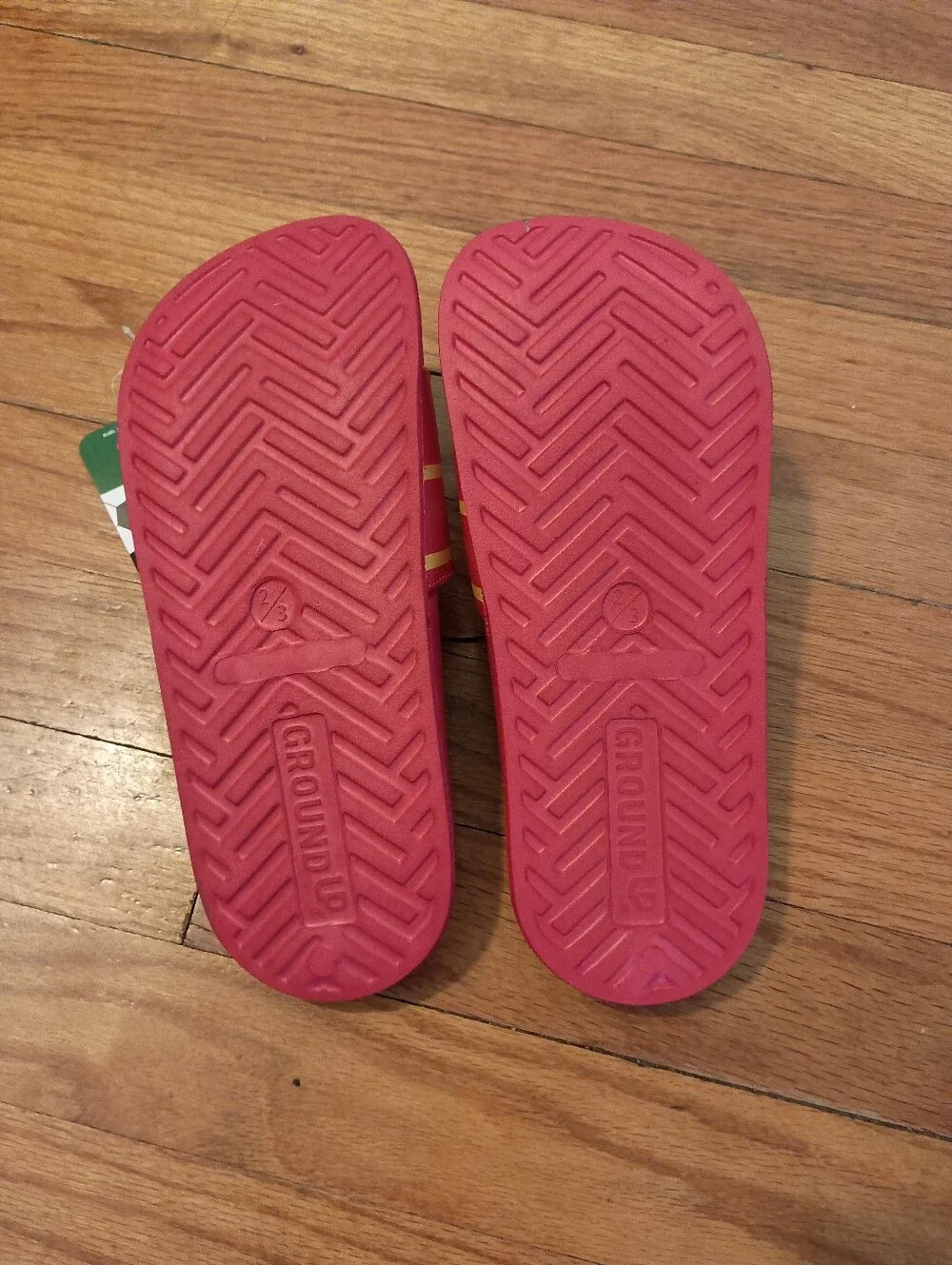 NEW Spain Red Kids Slide Sandals 2/3